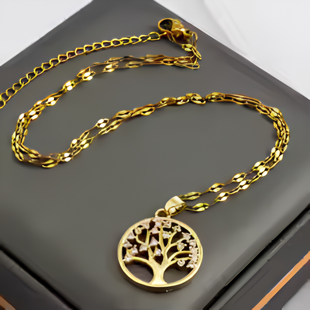 Collana Albero della vita in Acciaio Inossidabile